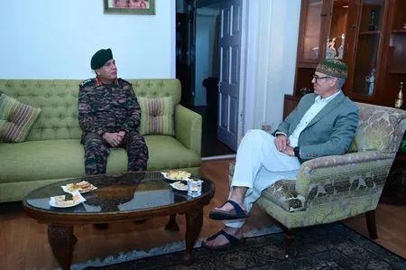 Army Chief Gen Dhiraj Seth's maiden J&K visit: meets L-G, CM, reviews security