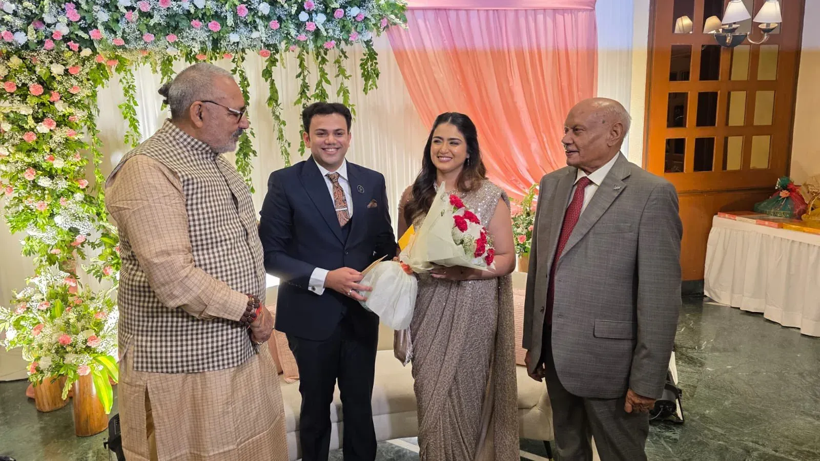 Giriraj Singh Attends Niece's Engagement in Dalsingh Sarai