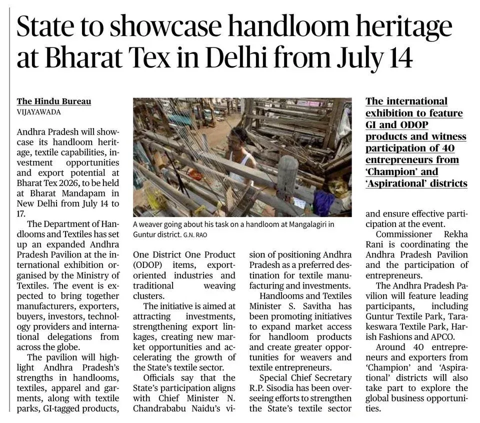 Giriraj Singh Backs Andhra Pradesh at Bharat Tex 2026