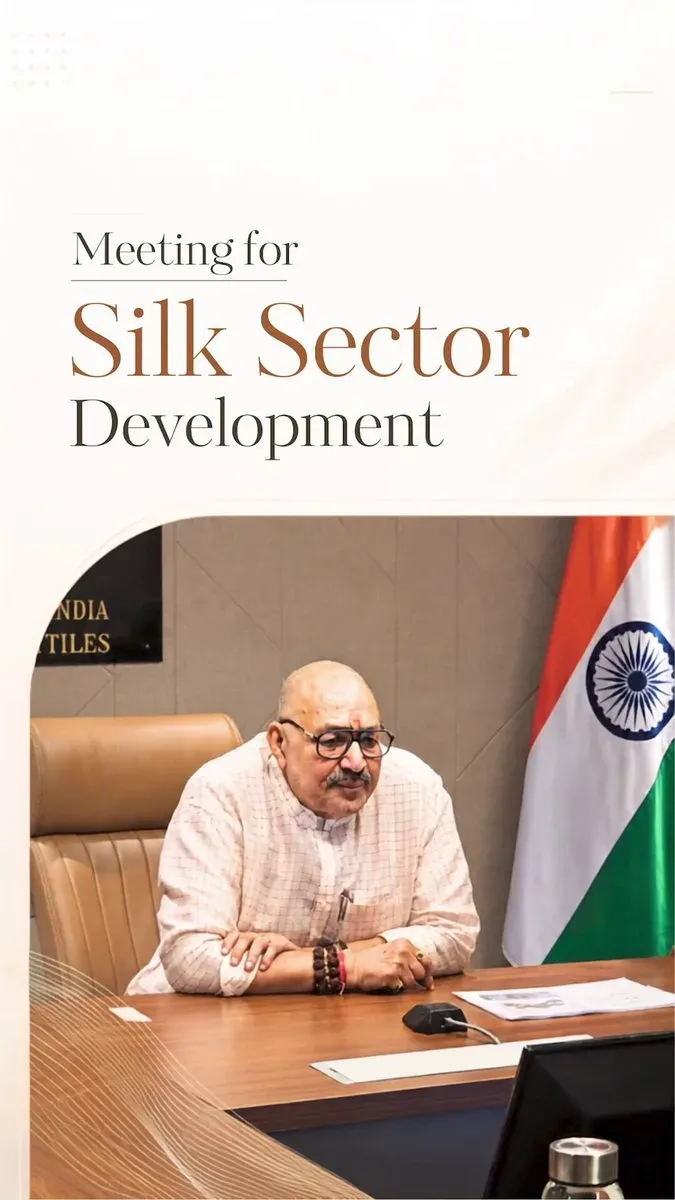 Giriraj Singh chairs silk sector review meet