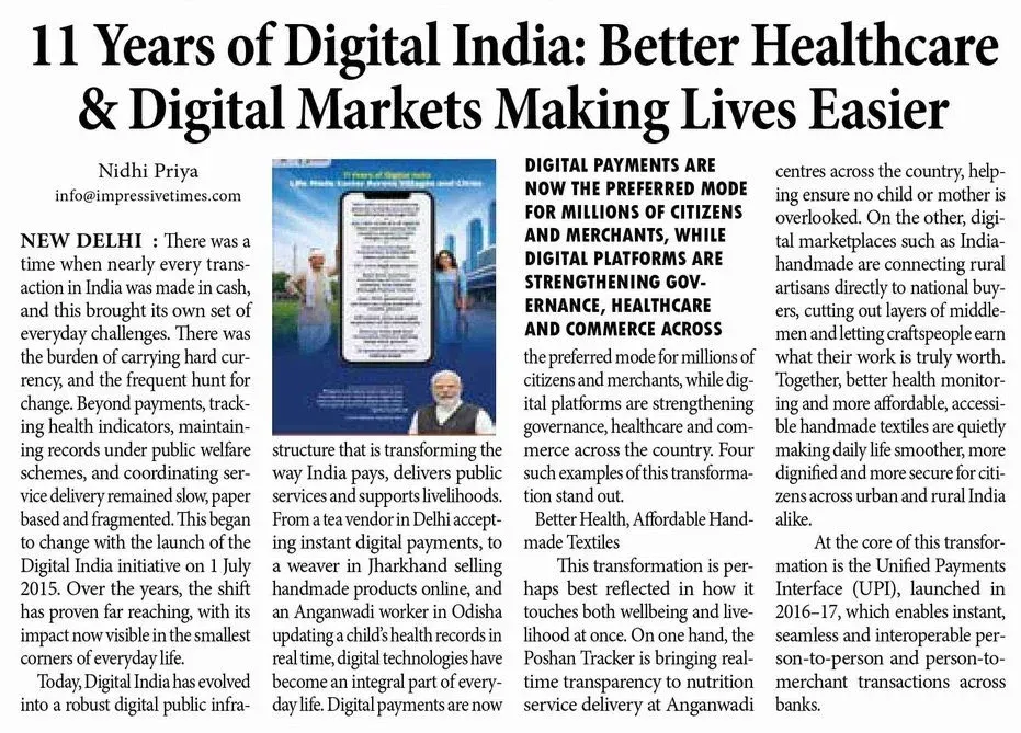 Giriraj Singh hails Digital India on programme's anniversary