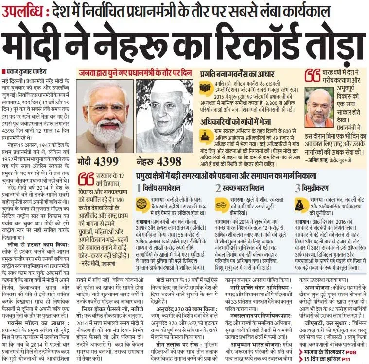 Giriraj Singh hails Modi's 4,399 days as elected PM