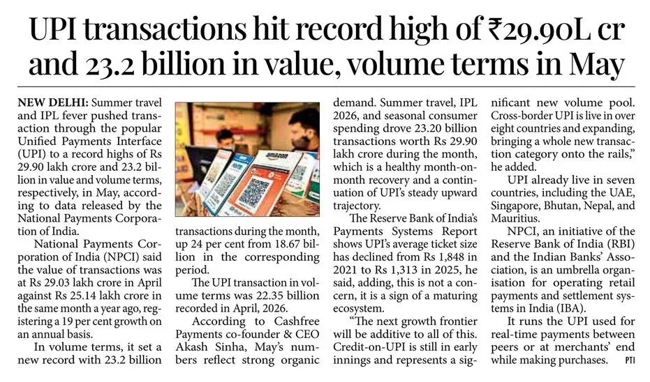 Giriraj Singh hails UPI hitting ₹29.9 lakh cr record