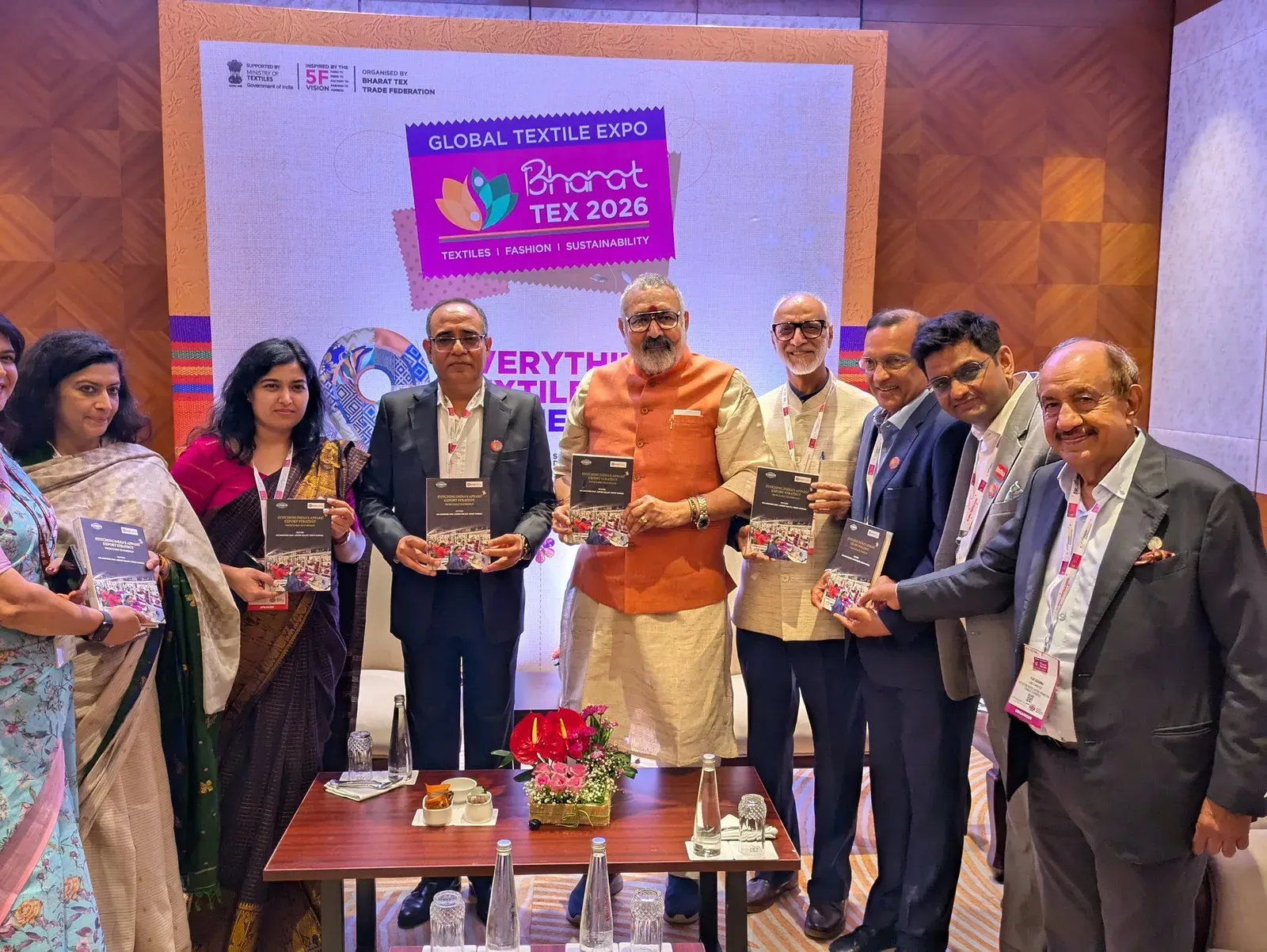 Giriraj Singh launches apparel export strategy book at Bharat Tex 2026