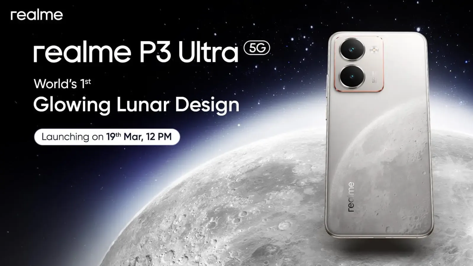 Radiant Revolution: realme P3 Ultra 5G - The Thinnest Quad-Curved Display Smartphone Featuring the World’s First Glow-in-the-Dark Lunar Design