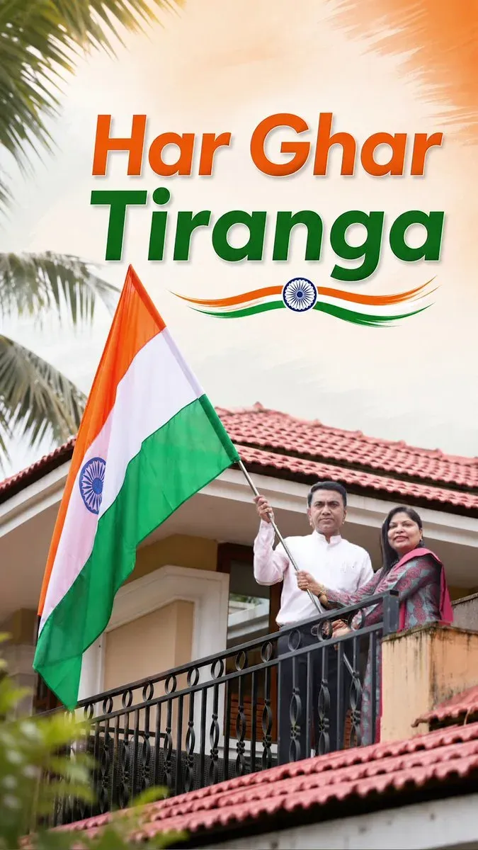 Goa CM Sawant Hoists Tiranga, Marks Independence Day