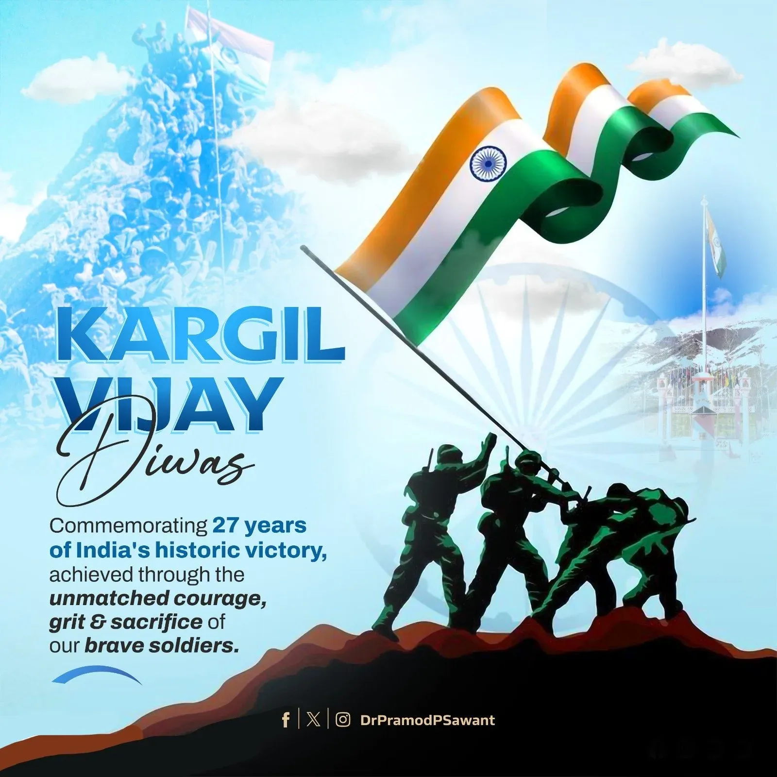 Goa CM Sawant Pays Tribute on Kargil Vijay Diwas 2026