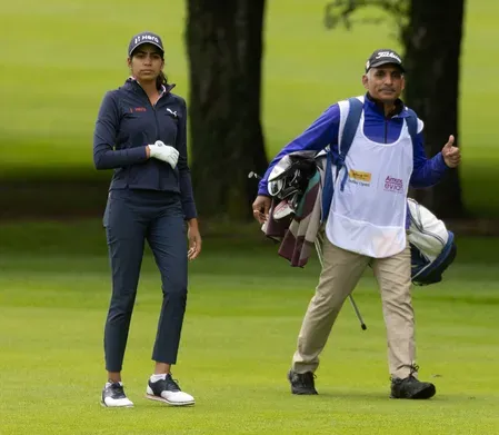 Diksha Dagar fires 4-under 67, tied second at Jabra Ladies Open