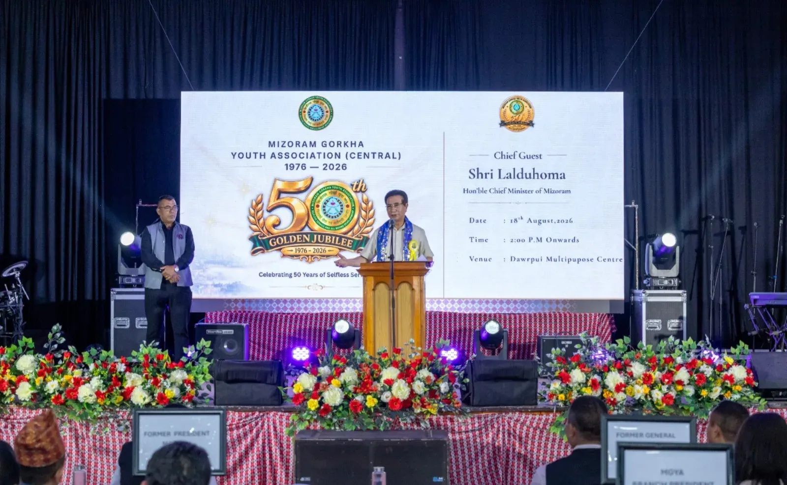 Gorkha community's role in Mizoram: CM Lalduhoma at MGYA Golden Jubilee