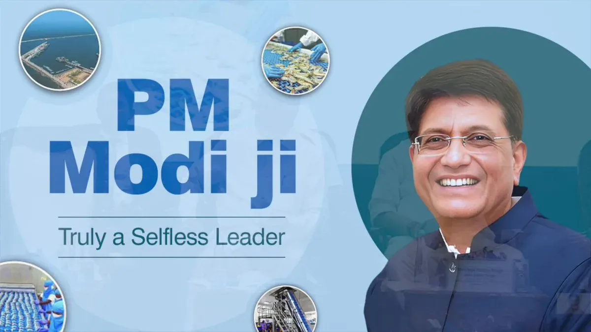 Goyal hails PM Modi as 'Selfless Leader' on social media