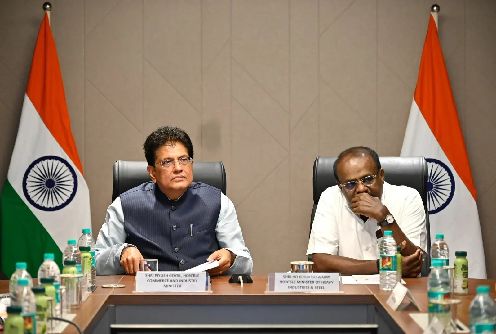 Goyal, Kumaraswamy Hold Steel Sector Stakeholder Meet