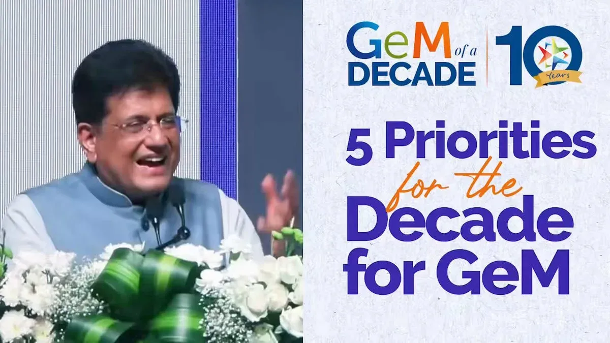 Goyal maps 5 priorities for GeM's next decade