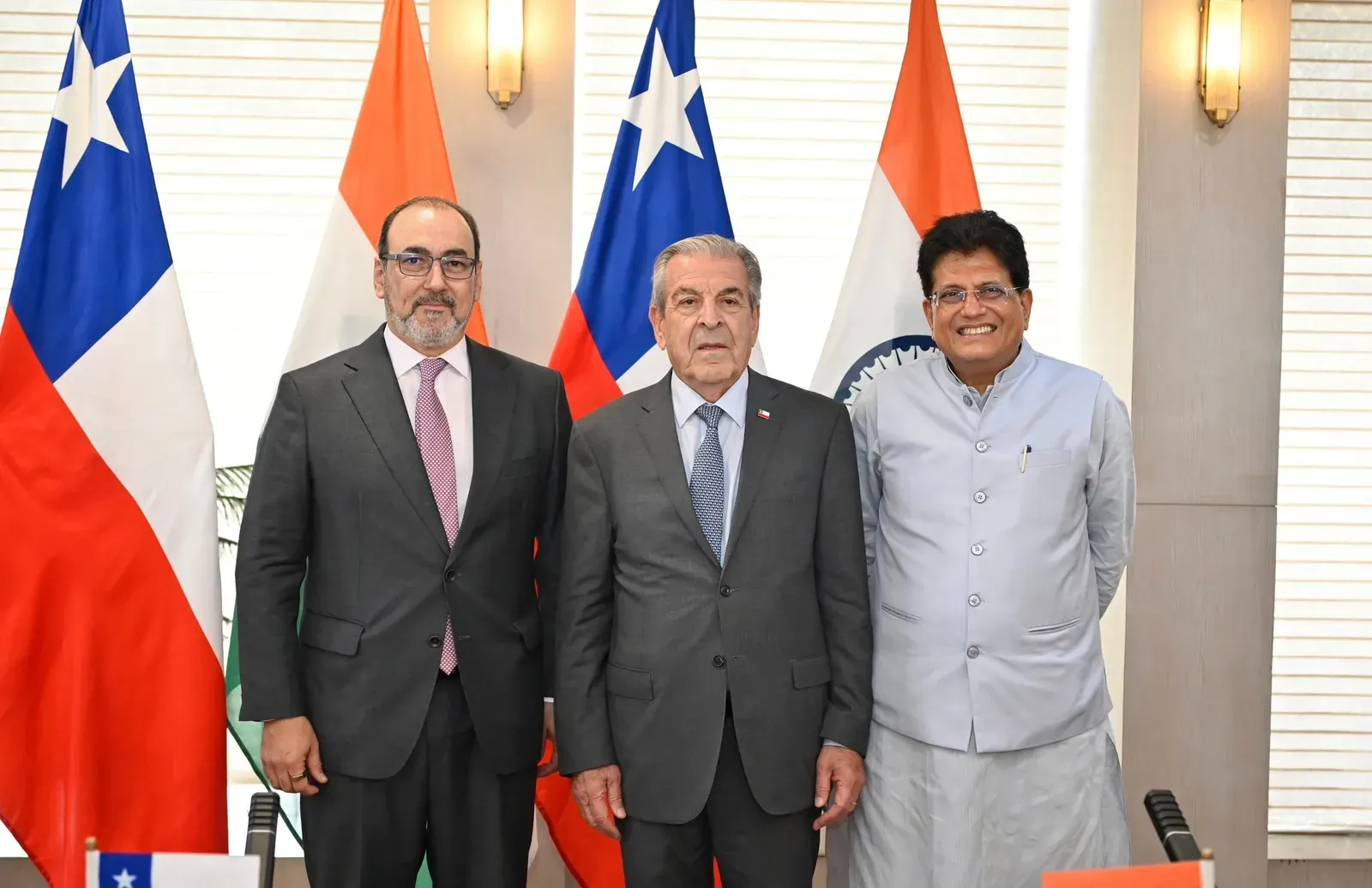 Goyal Meets Ex-Chile President Frei, Eyes Deeper LAC Ties
