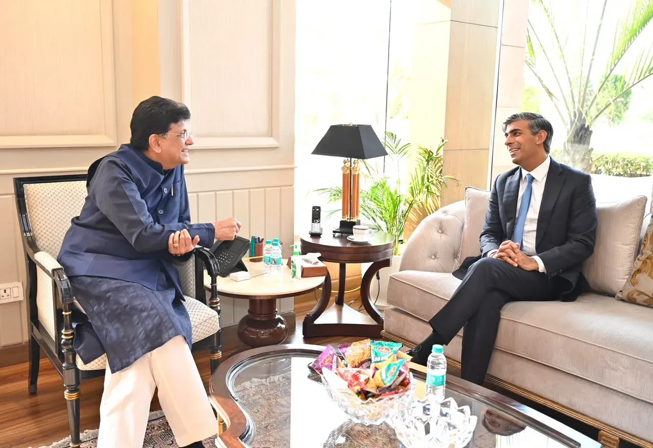 Goyal Meets Ex-UK PM Sunak, Pushes India-UK Economic Ties