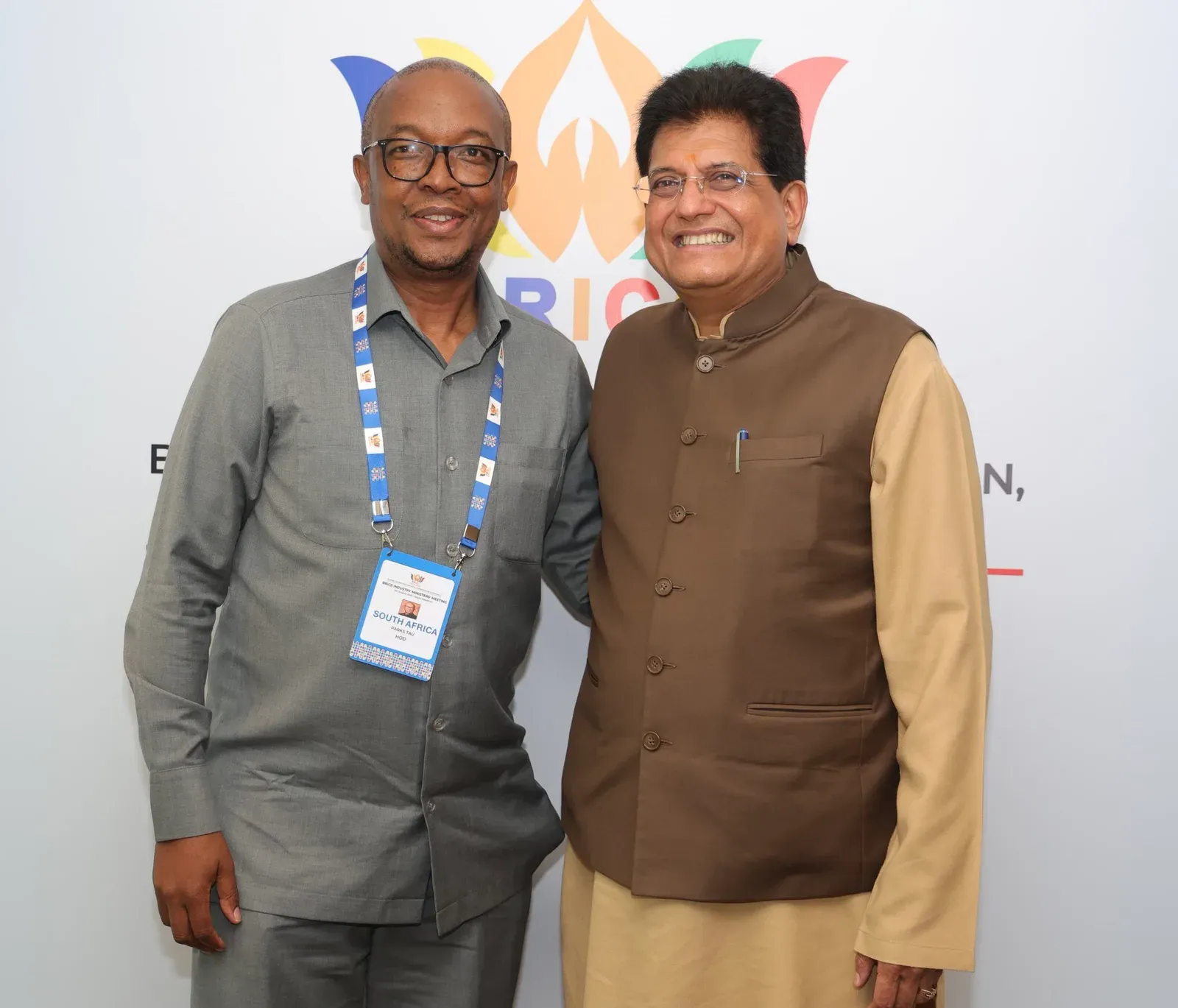 Goyal meets South Africa's Trade Minister at BRICS 2026