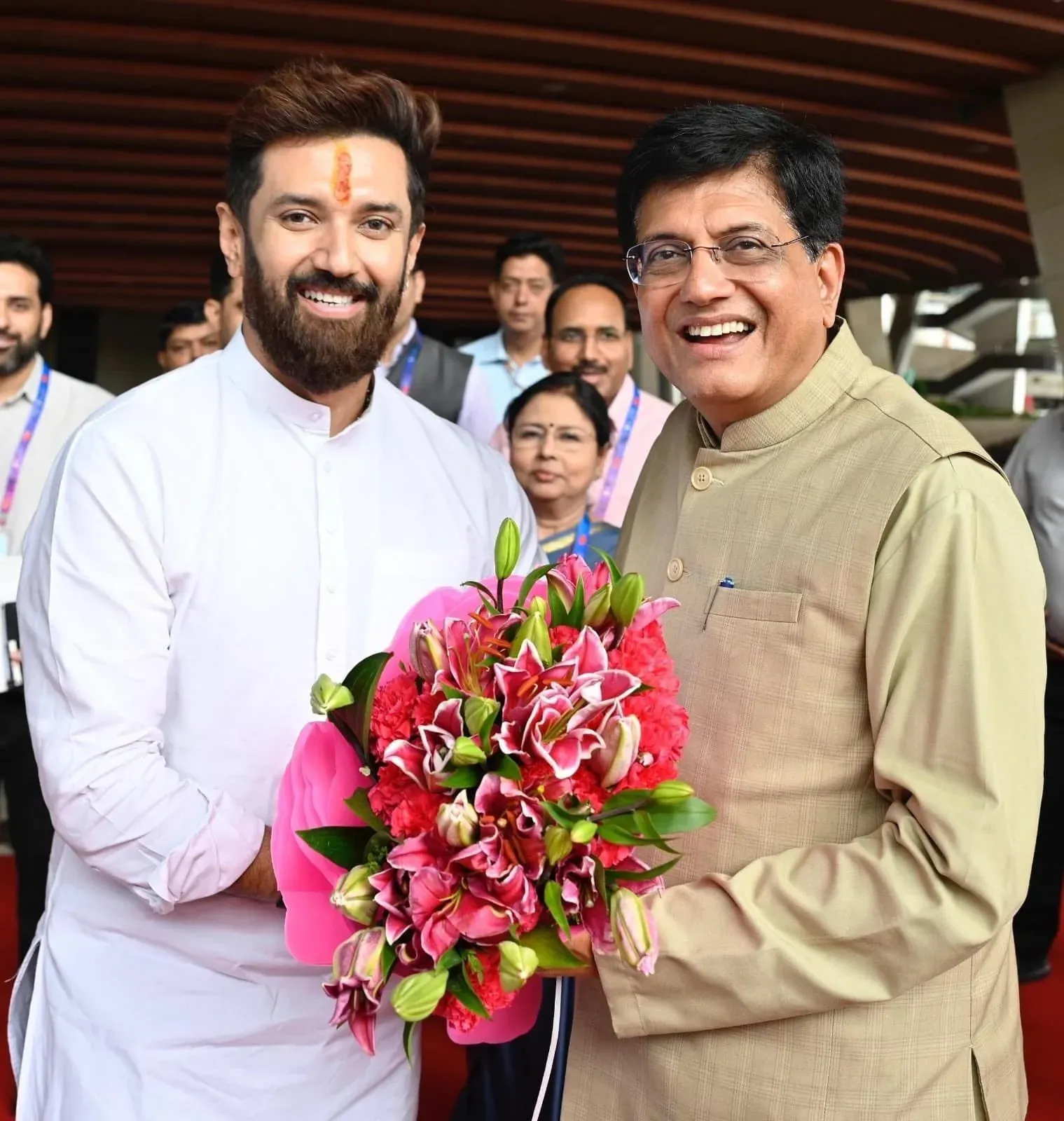 Goyal Wishes Chirag Paswan on Birthday, Lauds Food Processing Push