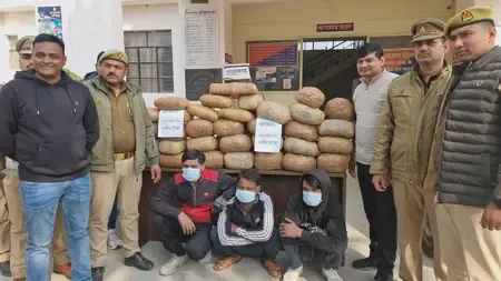 क्या ग्रेटर नोएडा में 102 किलो से अधिक अवैध गांजा बरामद हुआ और तीन तस्कर गिरफ्तार हुए?