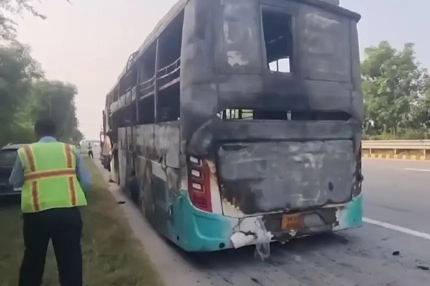 Greater Noida bus fire: Driver ignored burning smell warnings, 9 dead on Yamuna Expressway