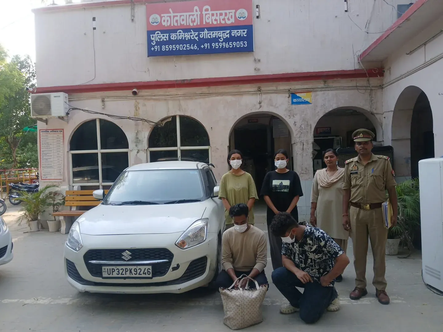 ग्रेटर नोएडा: पार्टी में मारपीट-लूट के 4 आरोपी गिरफ्तार, स्विफ्ट कार और कीमती सामान बरामद
