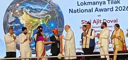 अजीत डोभाल को लोकमान्य तिलक नेशनल अवॉर्ड, अमित शाह ने पुणे में किया सम्मानित