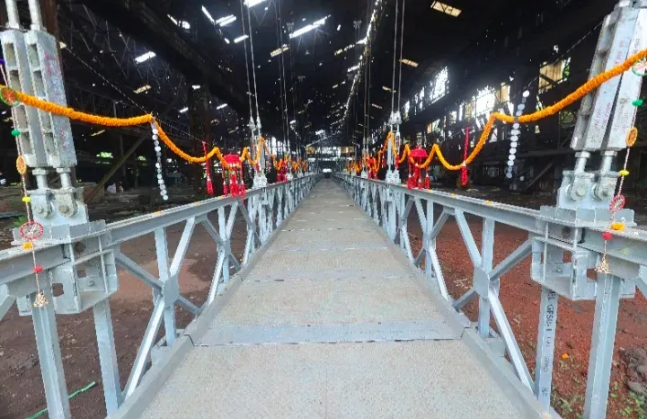 GRSE launches steel Foot Suspension Bridge with spans up to 400 feet