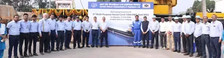GRSE Begins Construction of Third Multi-Purpose Vessel for German Company