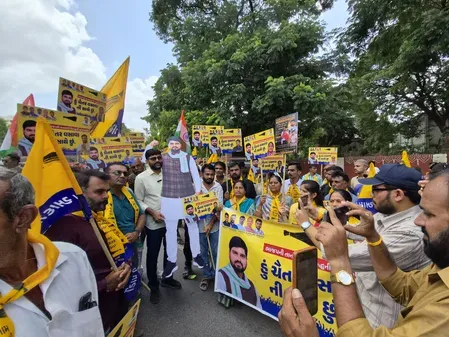 AAP holds Gujarat-wide marches for jailed MLA Chaitar Vasava, vows High Court fight