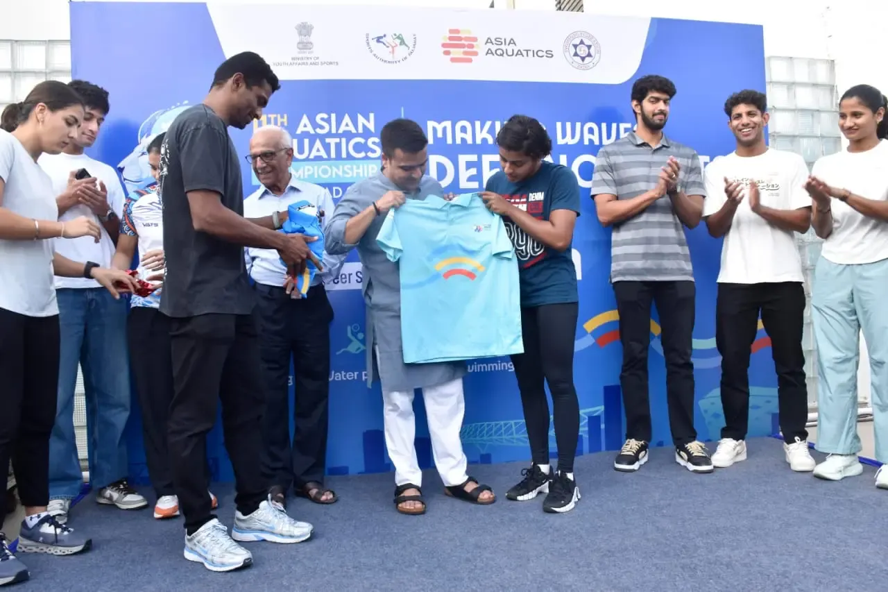 Will Ahmedabad Host the 11th Asian Aquatics Championship 2025? Official Jersey Revealed!