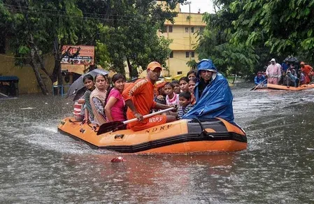 गुजरात: भारी बारिश से वनितलाव का संपर्क टूटा, लोगों को सुरक्षित निकालने में जुटा प्रशासन