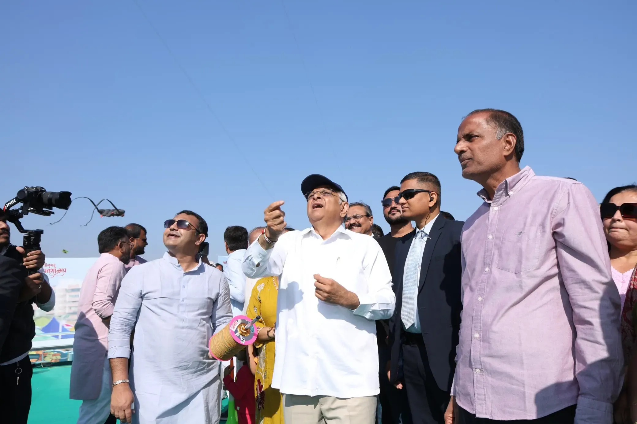 Did CM Bhupendra Patel and Dy CM Harsh Sanghavi Join Kite-Flying Festivities on Makar Sankranti?
