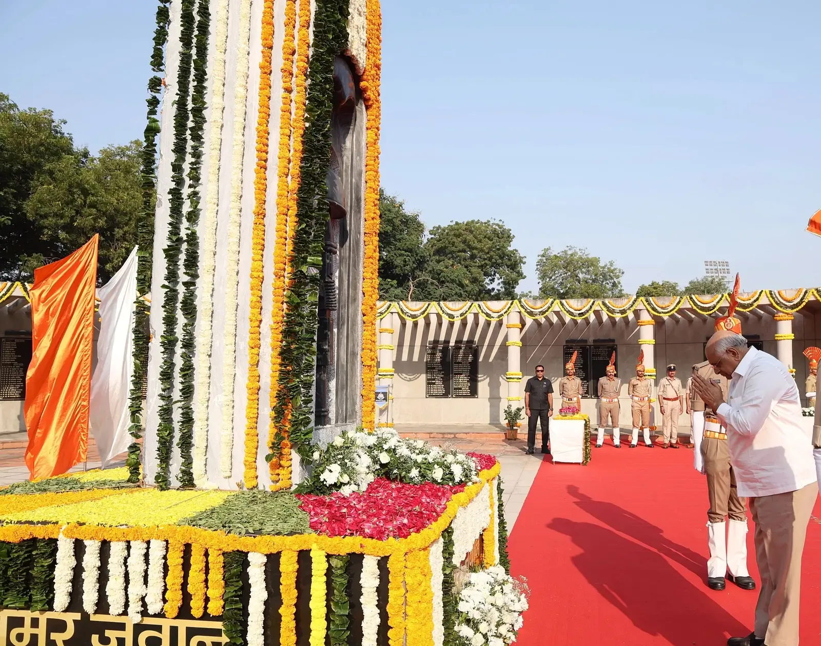 Gujarat CM Bhupendra Patel honours police martyrs at Ahmedabad memorial