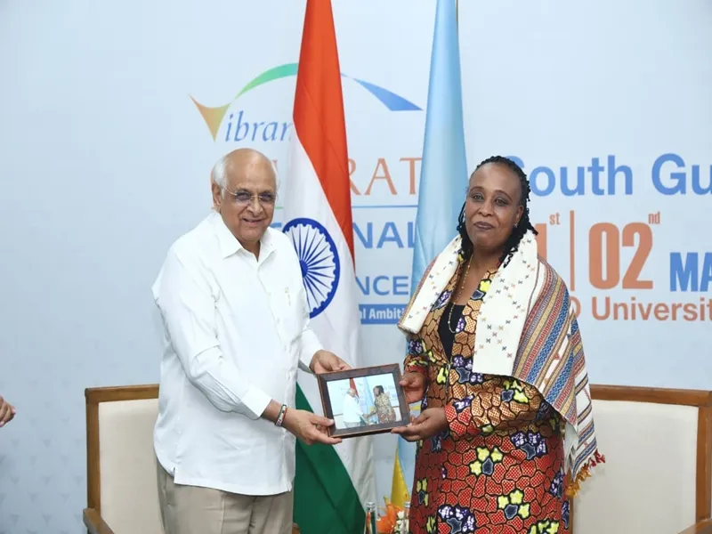 Gujarat CM Bhupendra Patel meets Rwanda envoy in Surat to boost trade ties