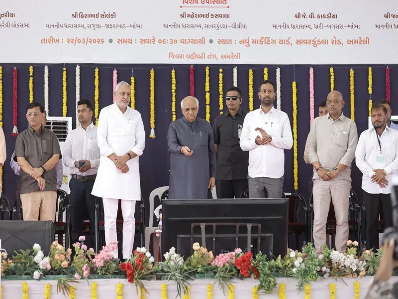 Gujarat Chief Minister Launches ₹707 Crore Development Initiatives in Amreli, Focusing on Rural Infrastructure
