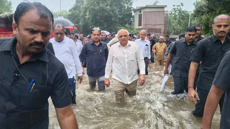 Gujarat CM Bhupendra Patel visits flood-hit Ahmedabad, orders war-footing relief