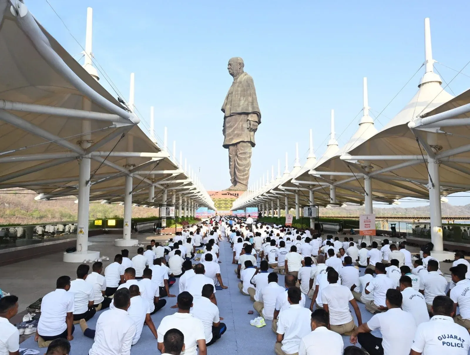 Gujarat CMO marks Yoga Day at Statue of Unity, temples, beaches