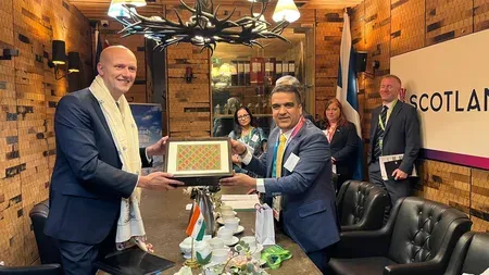 Gujarat Dy CM Harsh Sanghavi meets Scotland's Cabinet Secretary in Glasgow