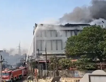 Surat Chemical Warehouse Fire Triggers Explosions, No Injuries Reported
