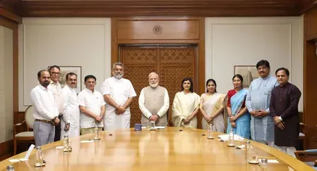 Gujarat BJP MLAs meet PM Modi in Delhi, discuss constituency development