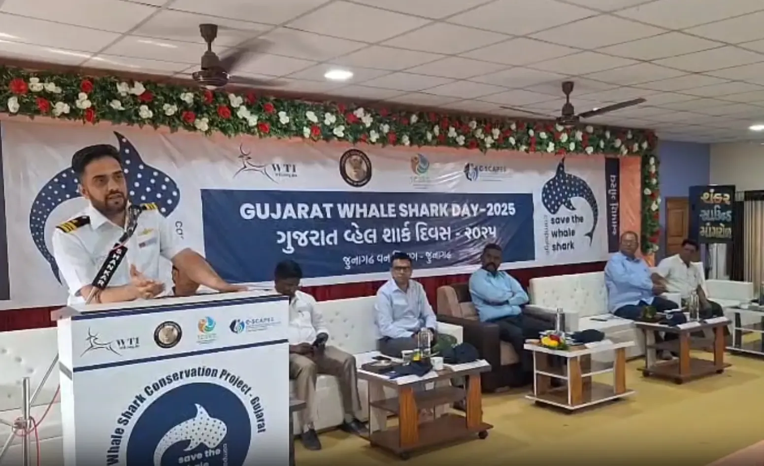 What Happened at Gujarat's 19th Whale Shark Day Celebration at Mangrol Fishing Port?