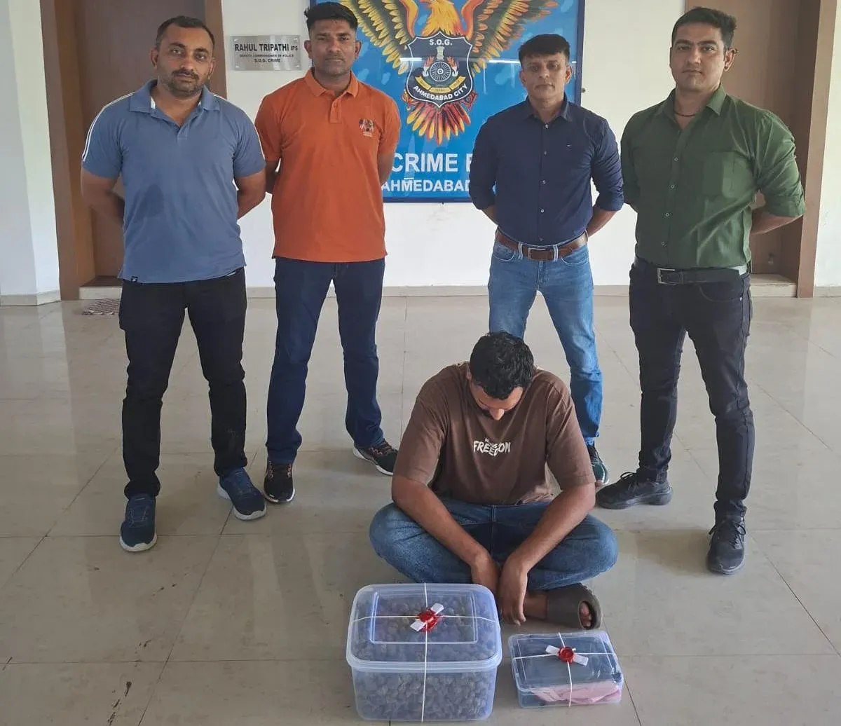 Ahmedabad drug bust: 1.975 kg hybrid ganja, Mercedes seized worth ₹79.67 lakh