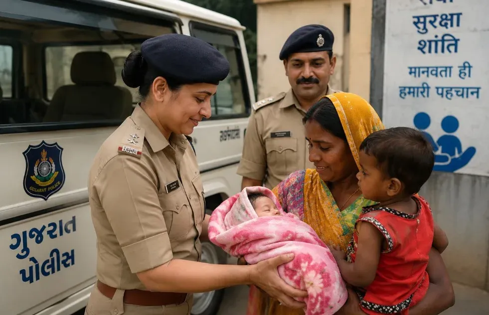 खेड़ा जेल से मध्य प्रदेश तक: गुजरात पुलिस ने नवजात सहित विचाराधीन महिला को सुरक्षित पहुंचाया घर