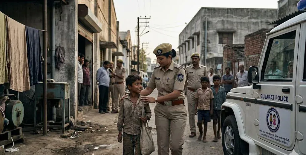 Gujarat Police rescue 84 child labourers in 14 days, target 5,000 under Operation Childhood Freedom