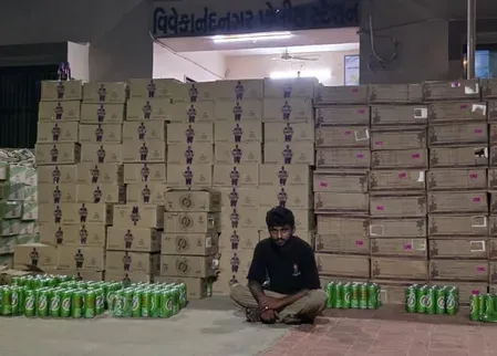 Gujarat SMC seizes ₹1.49 crore liquor on Ahmedabad expressway, driver arrested