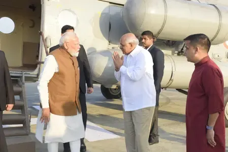 गुजरात: सोमनाथ में पीएम मोदी का भव्य स्वागत, स्वाभिमान पर्व में लेंगे हिस्सा