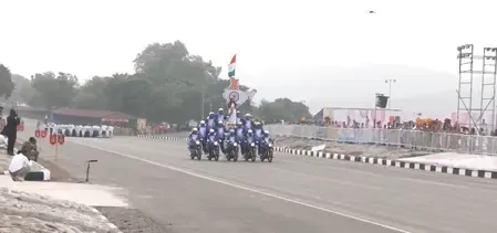 क्या गुजरात में स्टैच्यू ऑफ यूनिटी पर एकता परेड की रिहर्सल हुई?
