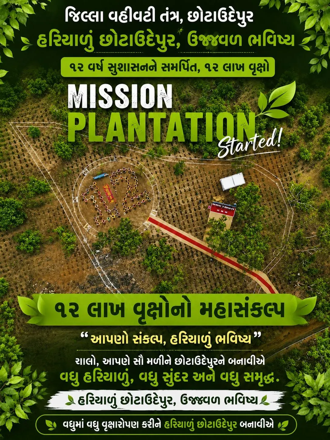 Gujarat's Chhota Udepur Plants 12 Lakh Trees Under Mission Plantation