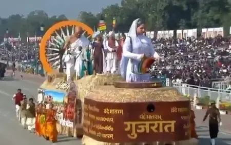 How Did Gujarat’s Tableau Showcase the Evolution of the Indian Flag at the 77th R-Day?