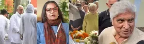Gulzar, Shabana Azmi, Naseeruddin Shah pay last respects to cinema
 legend Shyam Benegal