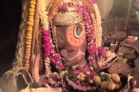 गुप्त नवरात्र के पहले दिन विशेष रूप से चंद्रमा और बिंदी से सजे बाबा महाकाल, उमड़े हजारों श्रद्धालु