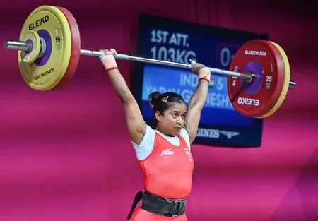 ज्ञानेश्वरी यादव ने ग्लासगो में जीता रजत, 199 किग्रा उठाकर भारत को मिला वेटलिफ्टिंग का पाँचवाँ पदक